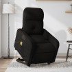 Sillón de masaje eléctrico reclinable elevable tela negro