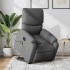 Sillón de masaje eléctrico reclinable elevable tela gris