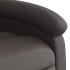 Sillón reclinable eléctrico de cuero auténtico marrón