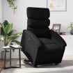 Sillón reclinable y elevable eléctrico cuero sintético negro