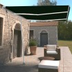 Toldo automático con LED y sensor de viento antracita 350x250cm