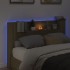 Cabecero de cama con luz LED roble Sonoma 160x16,5x103,5