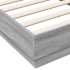 Estructura de cama madera de ingeniería gris Sonoma 75x190