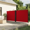 Toldo lateral retráctil rojo 160x1000 cm