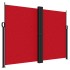 Toldo lateral retráctil rojo 180x1000