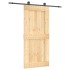 Puerta corredera con herrajes madera maciza de pino 95x210