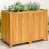 Jardinera con forro madera maciza de acacia 100x50x75