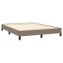 Estructura de cama de tela gris taupe 140x200