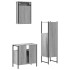 Set de muebles de baño 3 pzas madera contrachapada gris