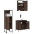 Set de muebles baño 3 pzas madera contrachapada roble