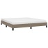 Estructura de cama de tela gris taupe 160x200