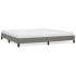 Estructura de cama tela gris oscuro 200x200