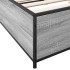 Estructura cama madera ingeniería metal gris Sonoma 135x190