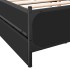 Cama con cajones madera de ingeniería negro 120x190