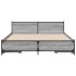 Cama con cajones madera de ingeniería gris Sonoma 135x190