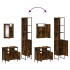 Set de muebles baño 3 pzas madera contrachapada roble