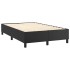 Cama box spring con colchón cuero sintético negro 120x190