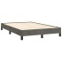 Estructura de cama de terciopelo gris oscuro 120x200