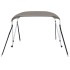 Toldo bimini de 2 arcos gris 148,5x133x104