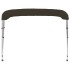 Toldo bimini de 3 arcos negro 183x152x133