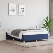 Estructura de cama de tela azul 140x190 cm