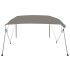 Toldo bimini de 4 arcos gris 243x250x131