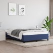 Estructura de cama de tela azul 140x190 cm