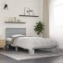 Estructura cama madera ingeniería metal gris Sonoma 75x190