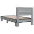 Estructura cama madera ingeniería metal gris Sonoma 75x190