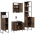 Set de muebles baño 4 pzas madera contrachapada roble