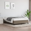 Estructura de cama de tela gris taupe 140x200 cm