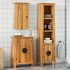 Conjunto de muebles de baño 3 piezas madera maciza de