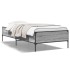 Estructura cama madera ingeniería metal gris Sonoma 90x190