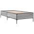 Estructura cama madera ingeniería metal gris Sonoma 90x190