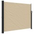 Toldo lateral retráctil beige 160x600