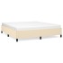 Estructura de cama tela color crema 180x200