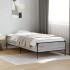 Estructura cama madera ingeniería metal gris Sonoma 75x190