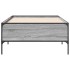 Estructura cama madera ingeniería metal gris Sonoma 75x190