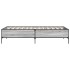 Estructura cama madera ingeniería metal gris Sonoma 75x190