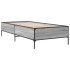 Estructura cama madera ingeniería metal gris Sonoma 75x190