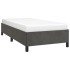 Estructura de cama de terciopelo gris oscuro 90x200