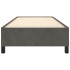 Estructura de cama de terciopelo gris oscuro 90x200