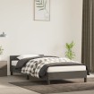 Estructura cama con cabecero terciopelo gris oscuro 100x200 cm