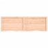 Estante de pared madera maciza roble sin tratar 180x50x(2-6)