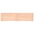 Estante de pared madera maciza roble sin tratar 220x50x(2-6)