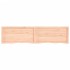 Estante de pared madera maciza roble sin tratar 220x50x(2-6)