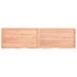 Estante pared madera roble tratada marrón claro 220x60x(2-4)