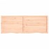 Encimera de baño madera maciza sin tratar 160x60x(2-6)