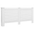 Cubiertas para radiador 2 unidades MDF blanco 172x19x81,5