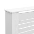 Cubiertas para radiador 2 unidades MDF blanco 172x19x81,5